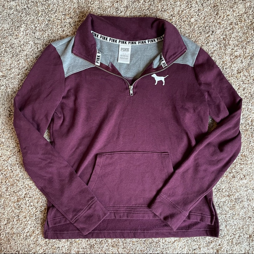 PINK half-zip - size small
